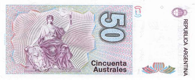 Argentinien p326b2 50 Australes 1985